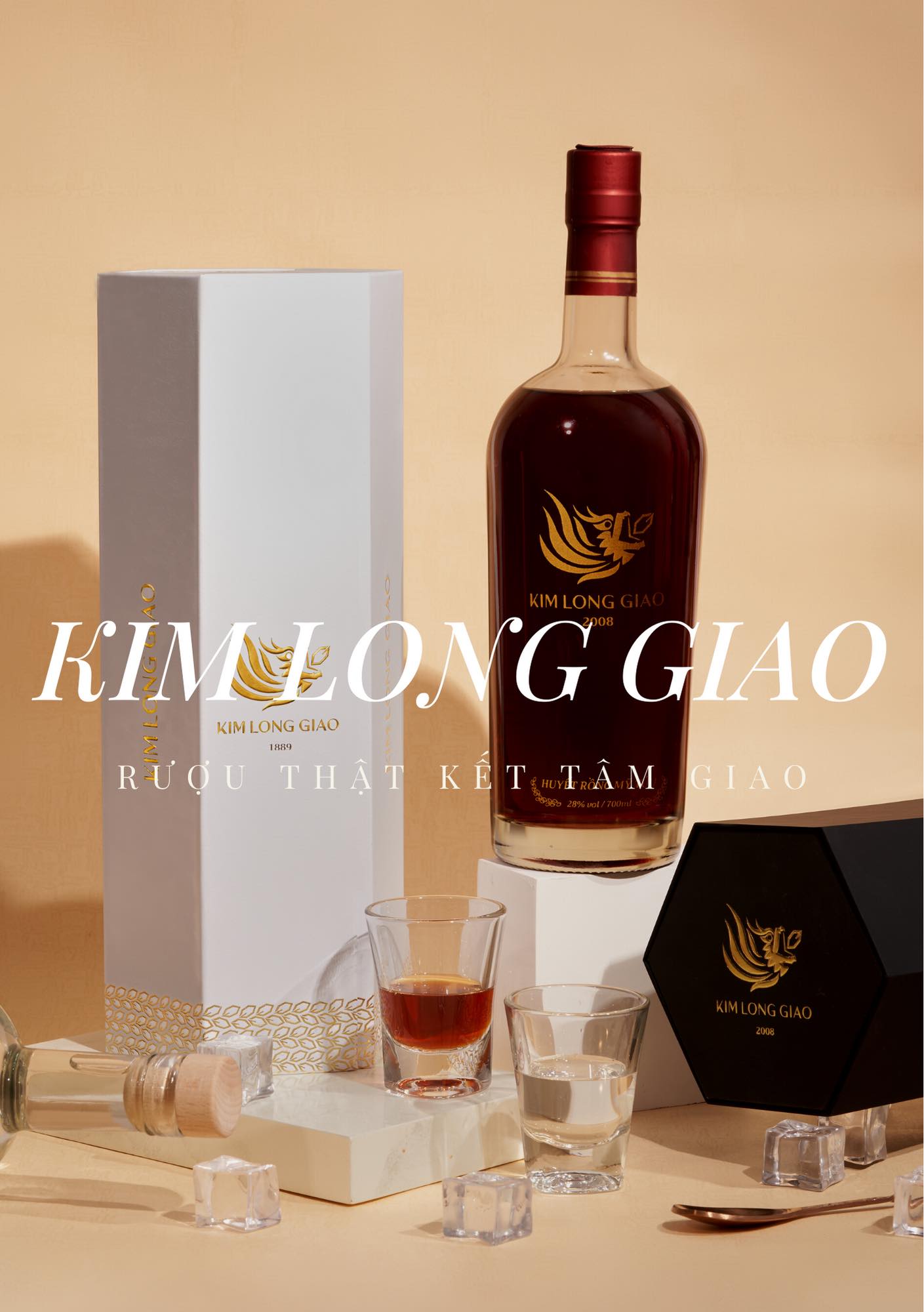 Rượu Huyết Rồng Mỹ Tửu - Kim Long Giao